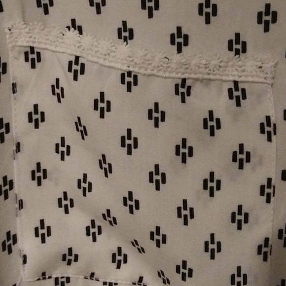 NWT Anthropologie BeachGold Button Down w/ Tie Blouse - Picture 8 of 10